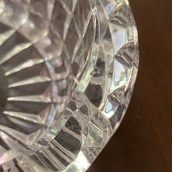 Vintage Waterford Crystal Square Point Ashtray Hollywood Regency - Picture 7 of 10